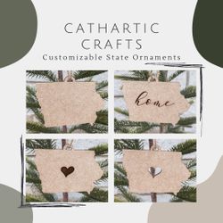 Customizable State Ornaments