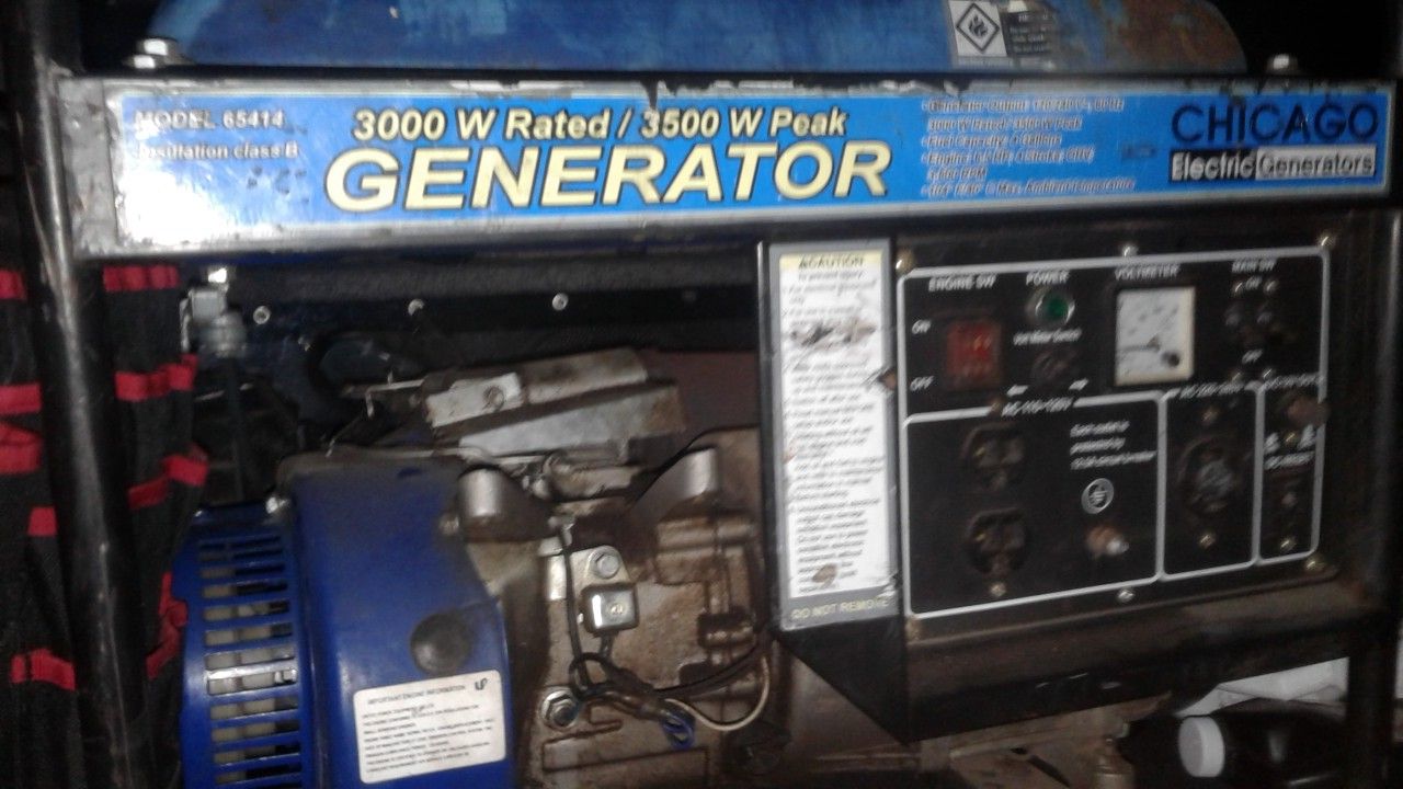 Chicago 3000-3500 Watt Electric Generator