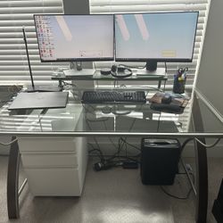 Glass Desk