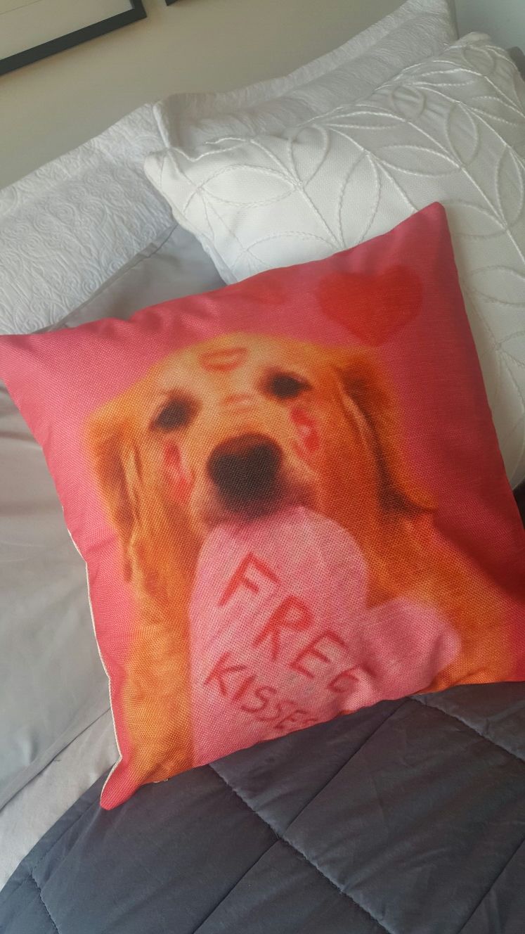 New! Dog Deco Pillow Couch Bed Chair Perfect Gift Necklace Jewerly