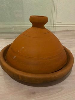 Used- Unglazed Red-Clay Tagine