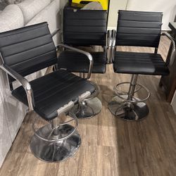 Counter Adjustable Swivel Chairs 
