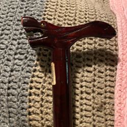 Vintage Dragon Cane With Marble 