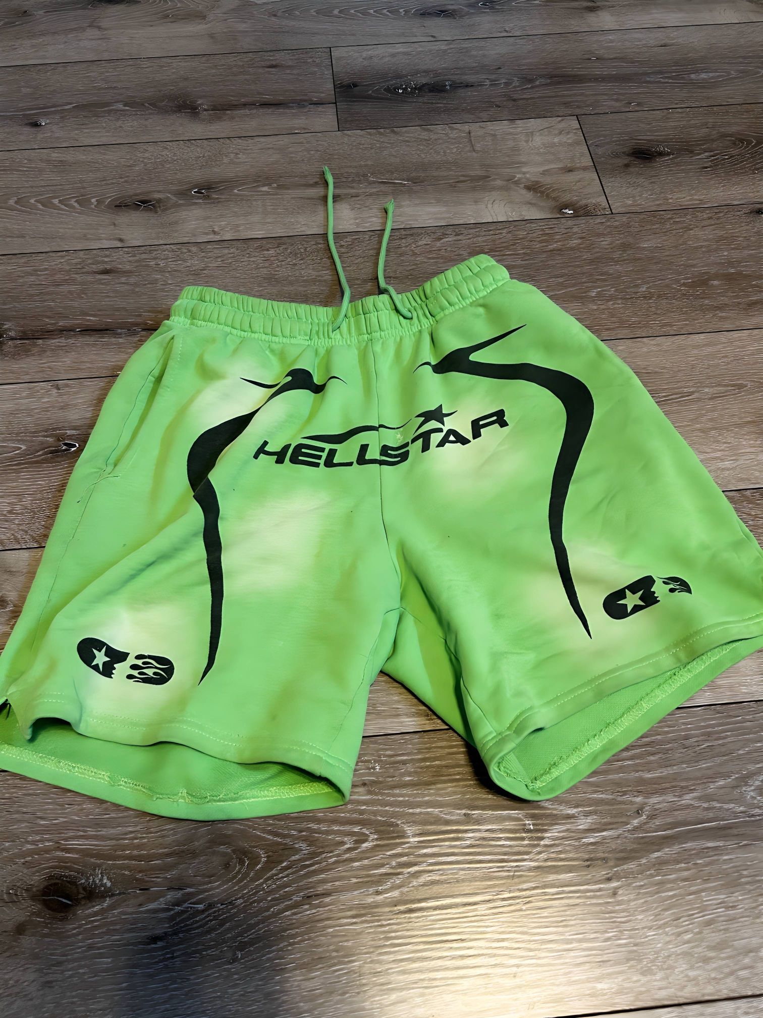 Hellstar,green,men Medium, Shorts