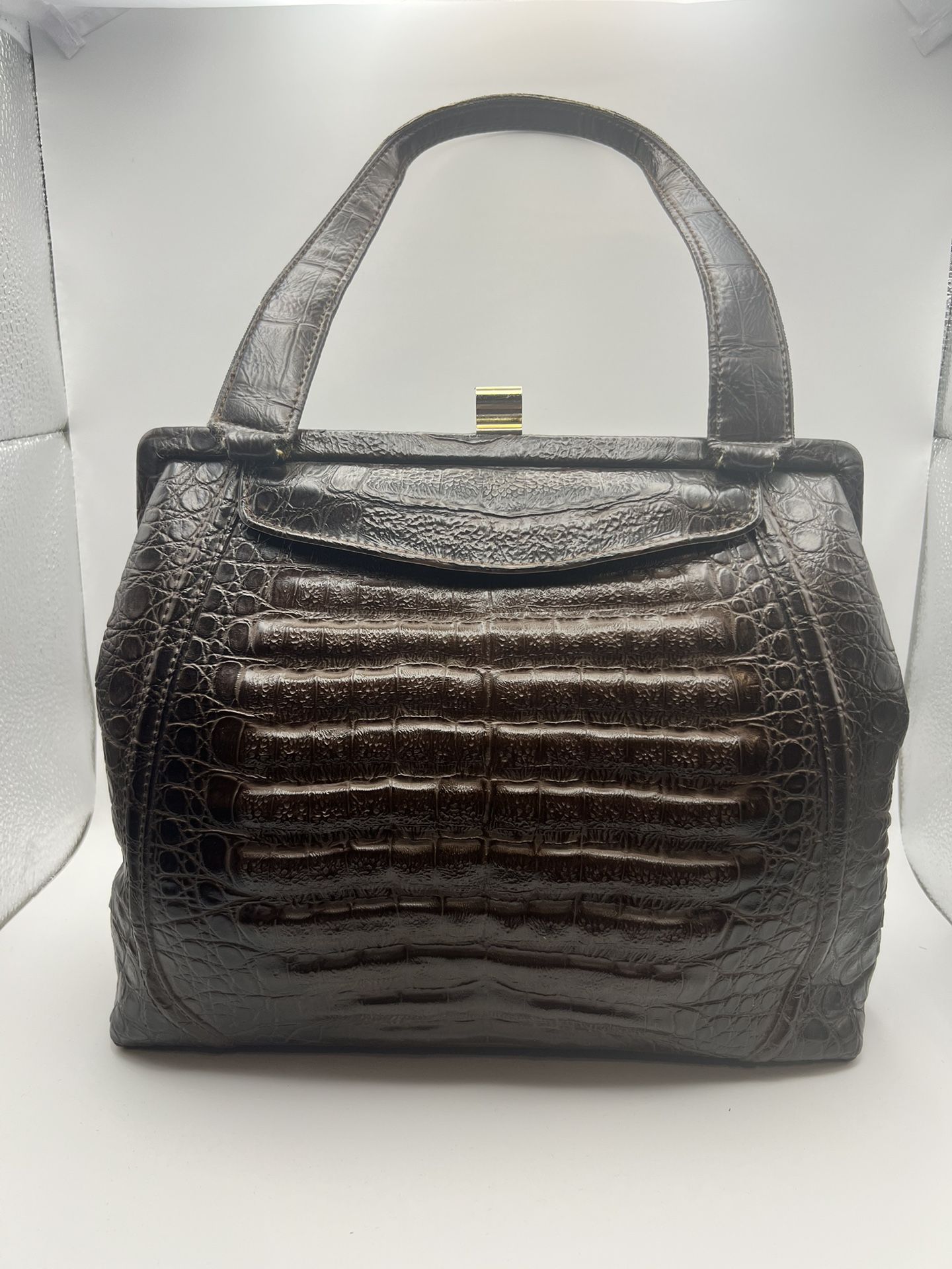 Vintage Rieke Leather Crocodile Purse