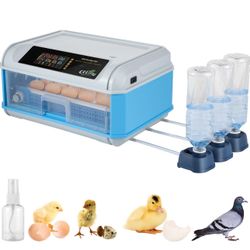 Incubators for Hatching Eggs, 24 Eggs Incubator with Automatic Egg Turning, Temperature and Humidity Control, Candling Function for Hatching