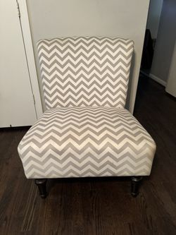 Chevron Pattern Accent Chair