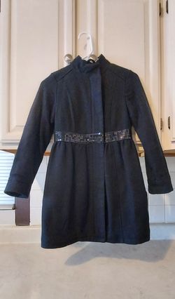 Little Girls Long Coat Size M ( 7-8 )