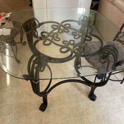 Glass Kitchen table