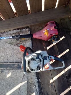 Weed Eater Needs Carb adjustment Saw does Not run both Pieces together