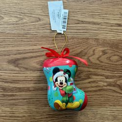 Disney Decoupage Mickey Mouse Christmas Ornament Stocking