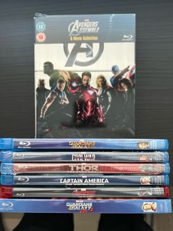Avengers Assemble 6 movie collection + 6 MCU bluerays