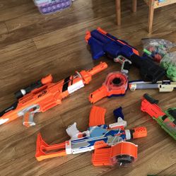 Nerf Guns, Darts And Storage