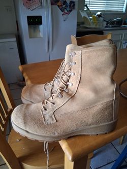 Size 12.5 Real Army Combat Boots