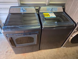 GE Top Load Washer And Gas Dryer