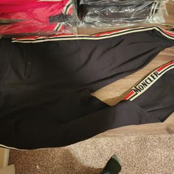 Moncler Full Tracksuit! Red And Black