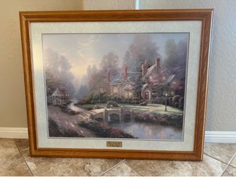 Beyond Spring Gate II by Thomas Kinkade Framed Wall Picture