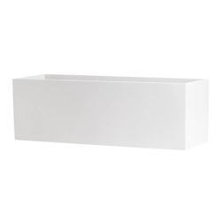 Fiberglass Planter Box - 30” x 10” (White)