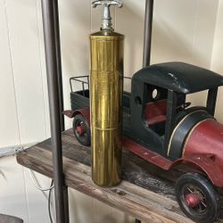 Brass Antique Fire Extinguisher 