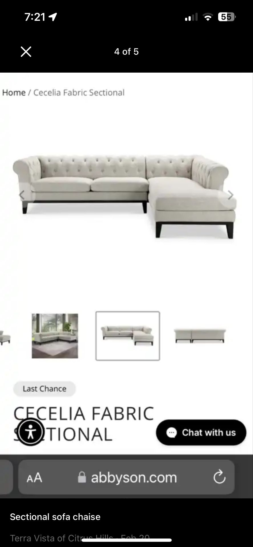Sectional  New! 