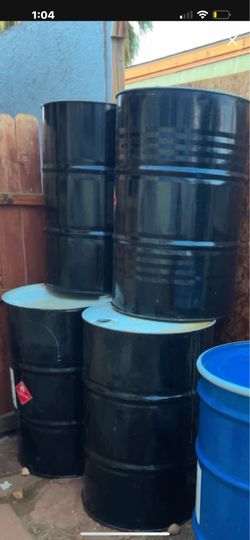 Metal barrels 55 gallons