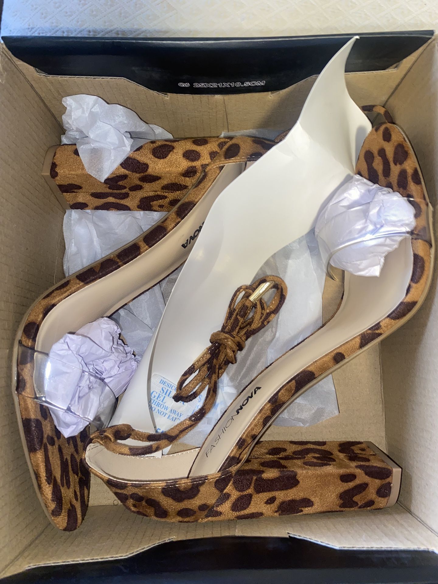 Cheetah Print Heels, Size 8.5