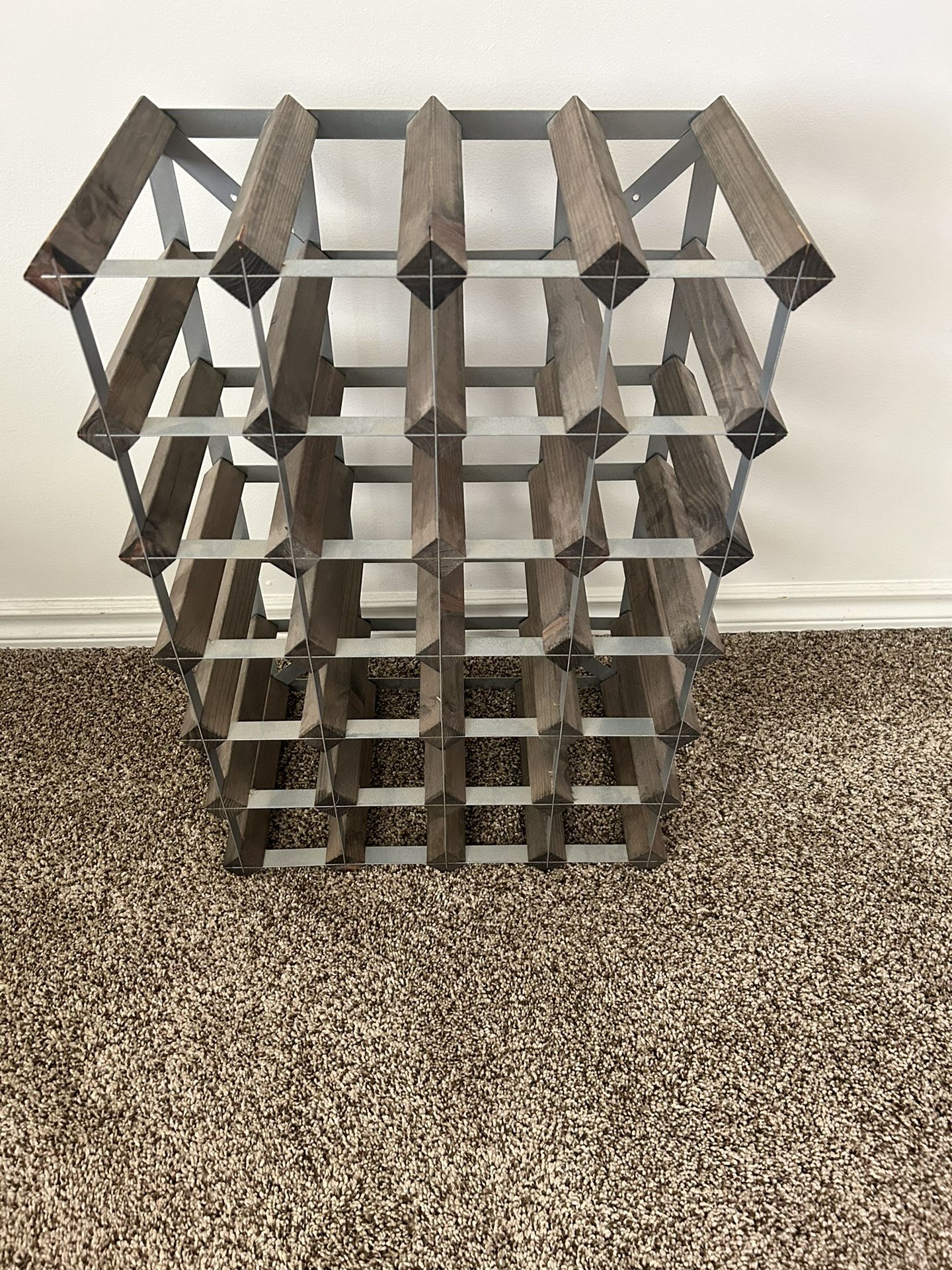 Wine Rack (steel/wood)