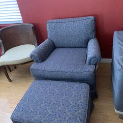 Chair and ottoman in good condition