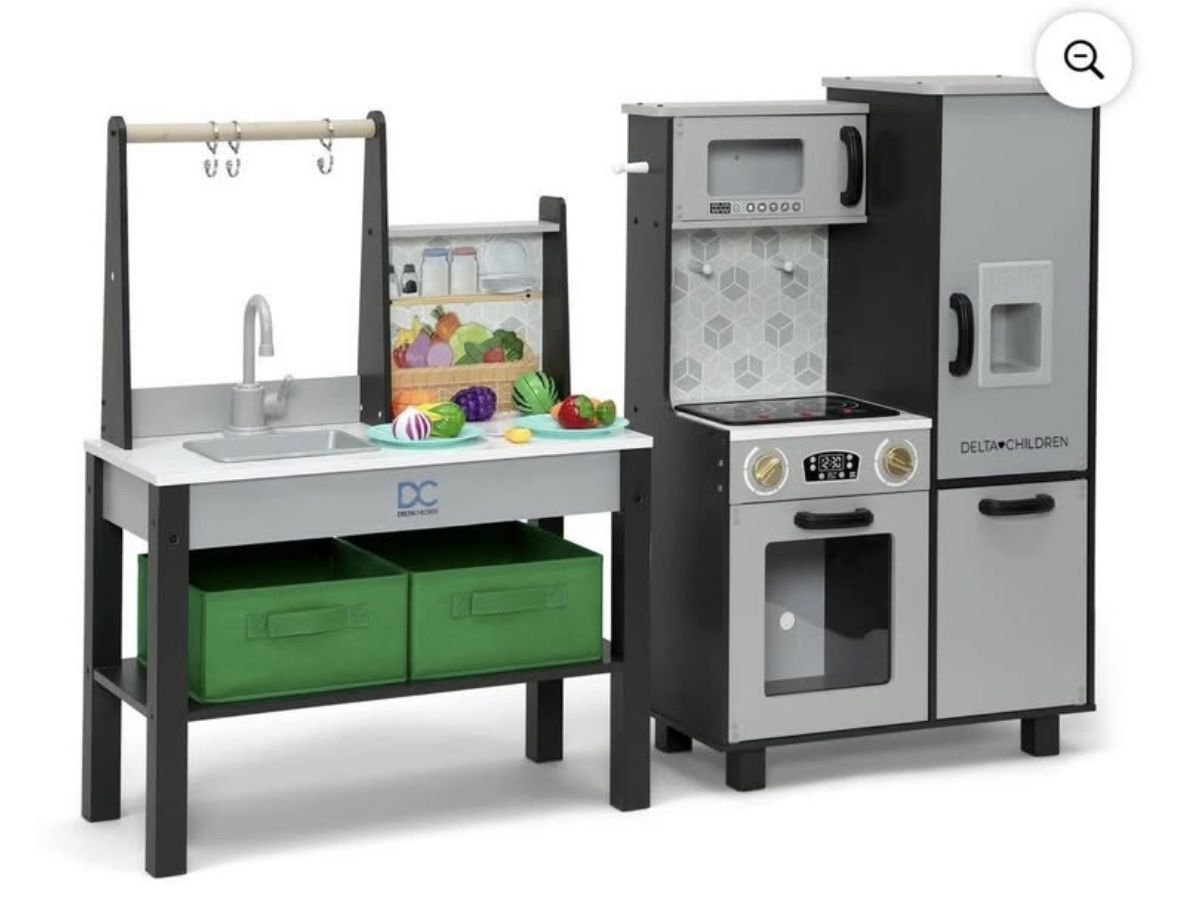 Wooden Play Kitchen Set