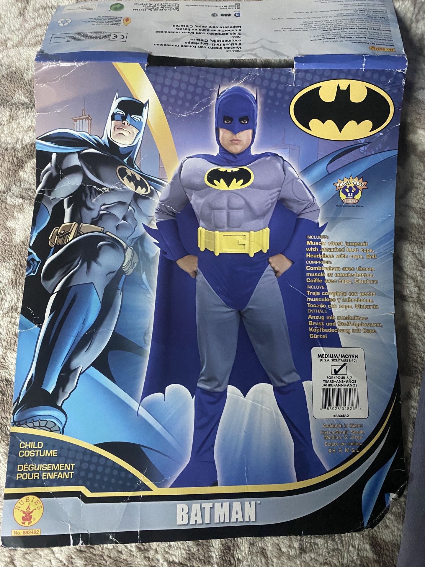 Batman Costume Age 5-7 Yrs
