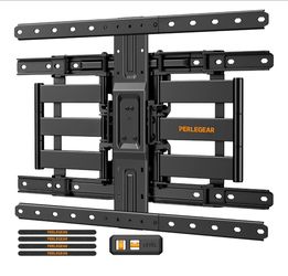 Ultra Slim TV Wall Mount for 42–90 inch TVs up to 132 lbs
Fits 16"/24" Studs, Full Motion TV Mount Bracket with Dual Articulating Arms, Swivel, Tilt, 