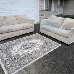 Light Beige Sofa Set  Delivery Available 🚚