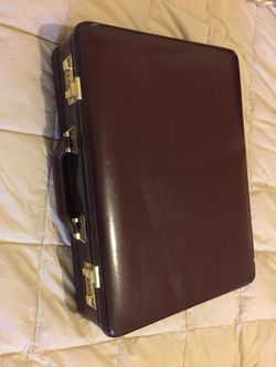 Franzen genuine leather attaché case (briefcase)