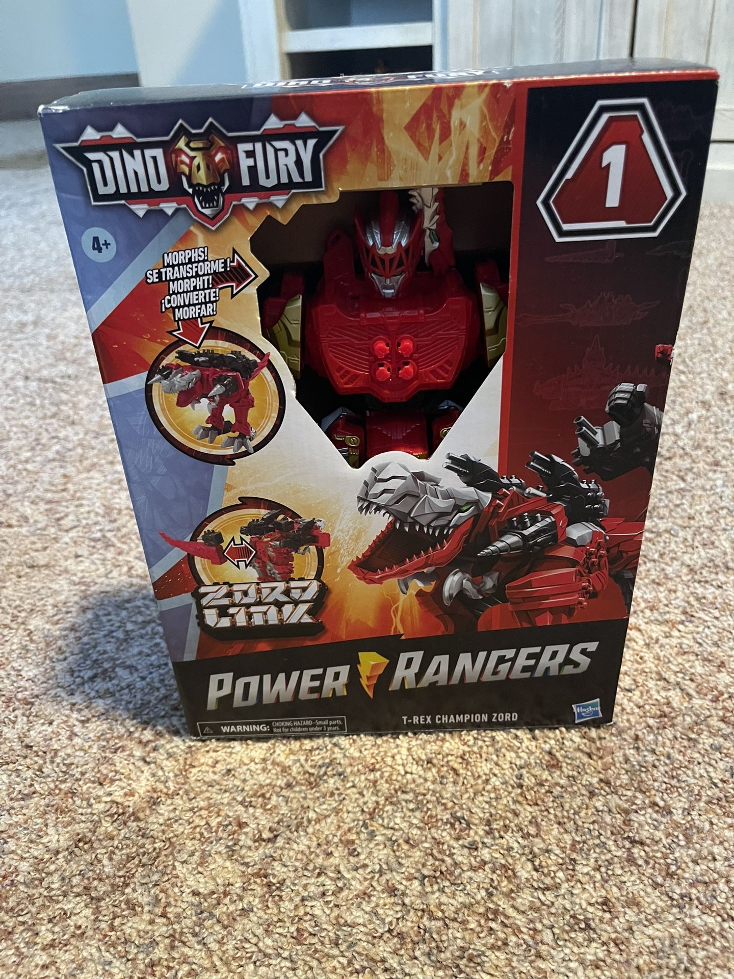 Power Rangers Dino Fury T-Rex Champion Zord