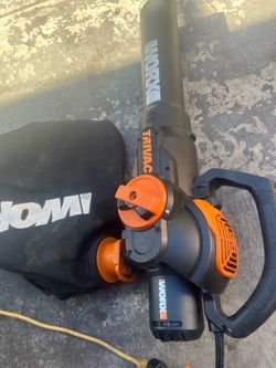WORX - 12 Amp TRIVAC 75 MPH 600 CFM Electric Leaf