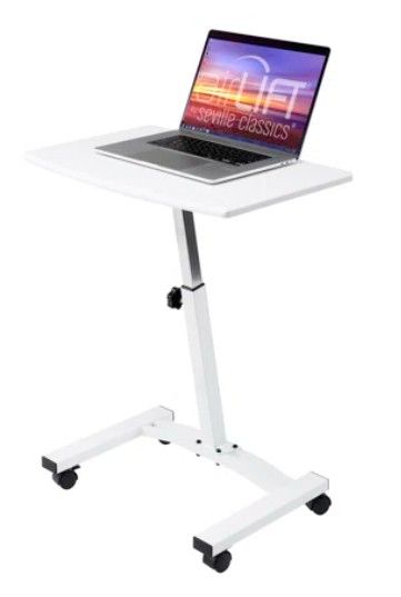 Height Adjustable Mobile Laptop Stand Desk Rolling Cart