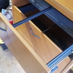 4 Drawer Wood File Cabinet