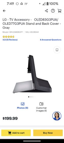 LG TV Stand SR-G3WU8377 For Large LG OLED TVs