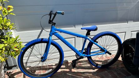 SE Bikes Block Flyer 26" BMX Bike Matte Blue