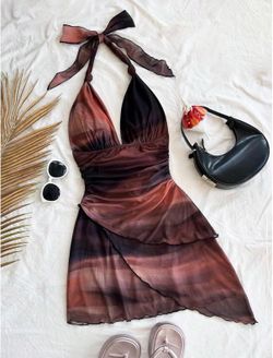 NEW medium halter vacation dress