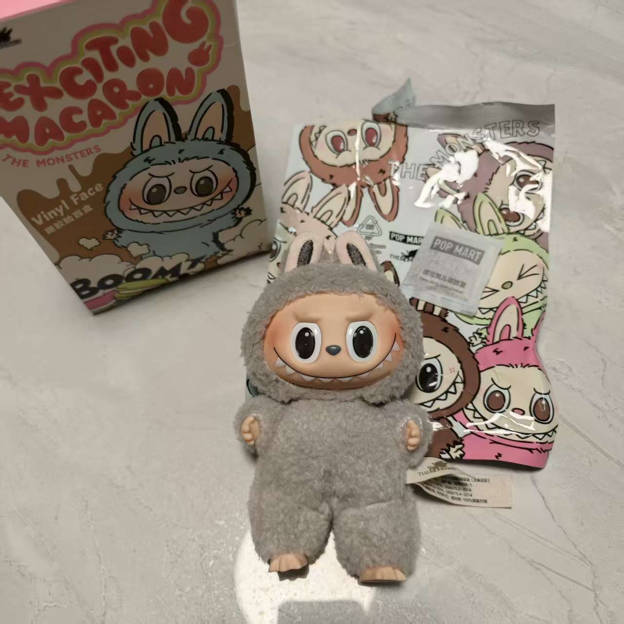 Labubu The Monsters Macaron-Sesame Bean