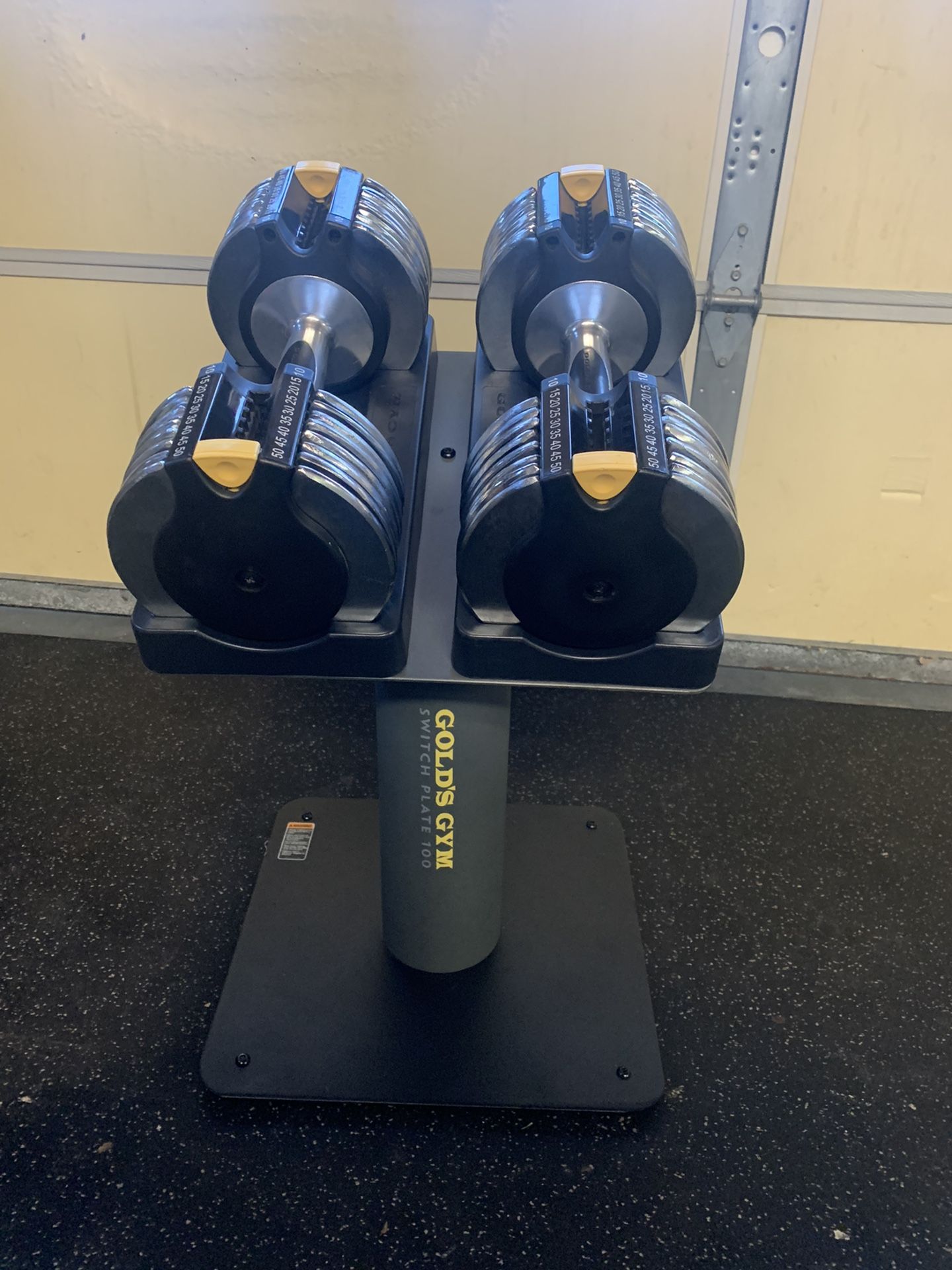Golds Gym Adjustable Dumbbells With Stand