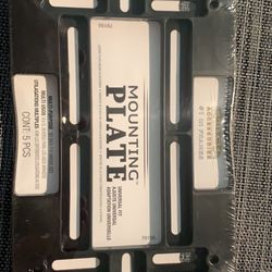 License plate mount plate