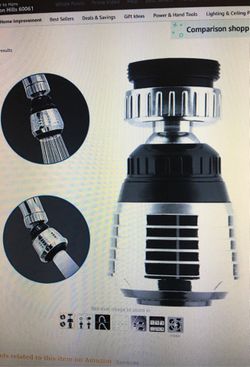 360-Degree Swivel Kitchen Sink faucet Aerator with 2 Function Swivel Sprayer for Kitchen, Bathroom Faucet (Chrome)