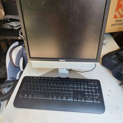 Monitor & Wireless Keyboard