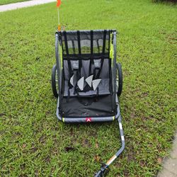 AllenSportsDeluxe2-Child Bicycle Trailer&Stroller,Model AS2,Green