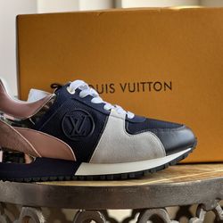 Louis Vuitton Run Away Sneaker, Blue, 38