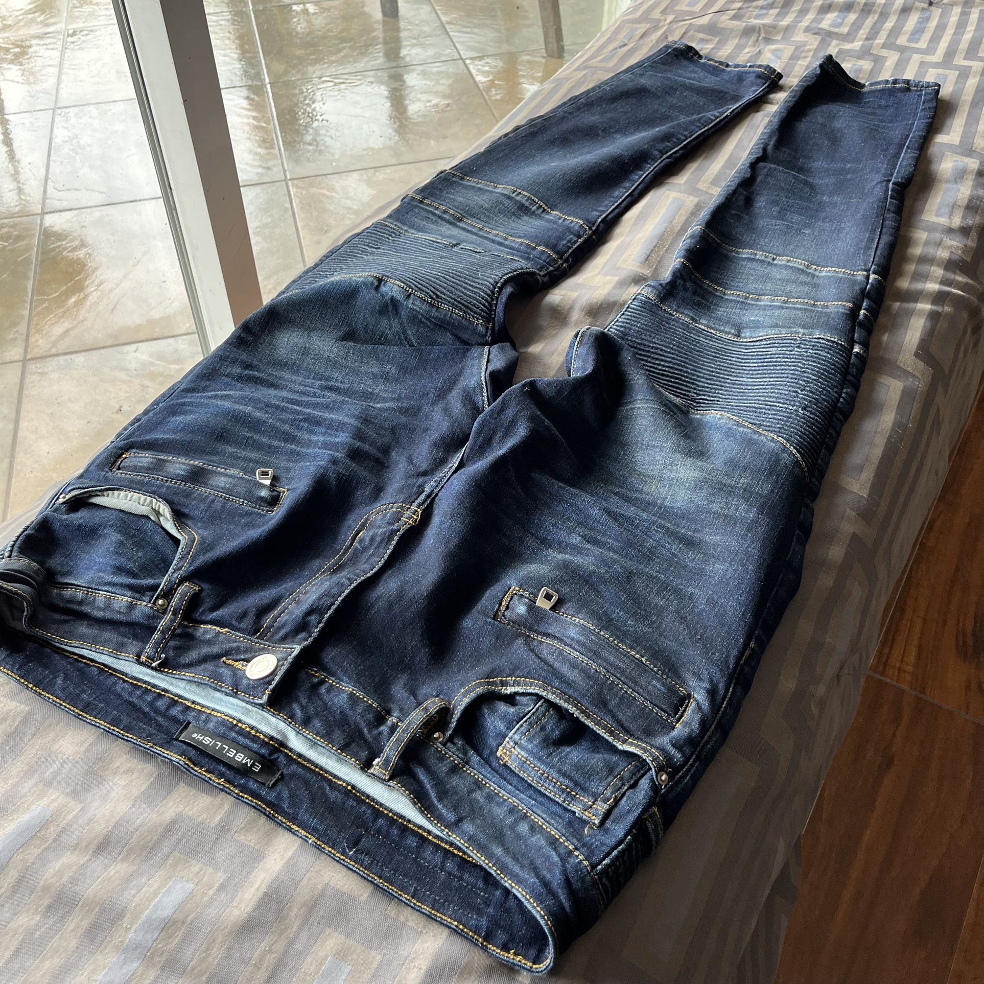 Embellish Biker Denim