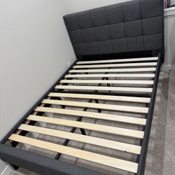 Zinus Lottie Upholstered Platform Full Size Bed Frame