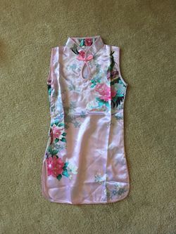 New silky pink dress size 4